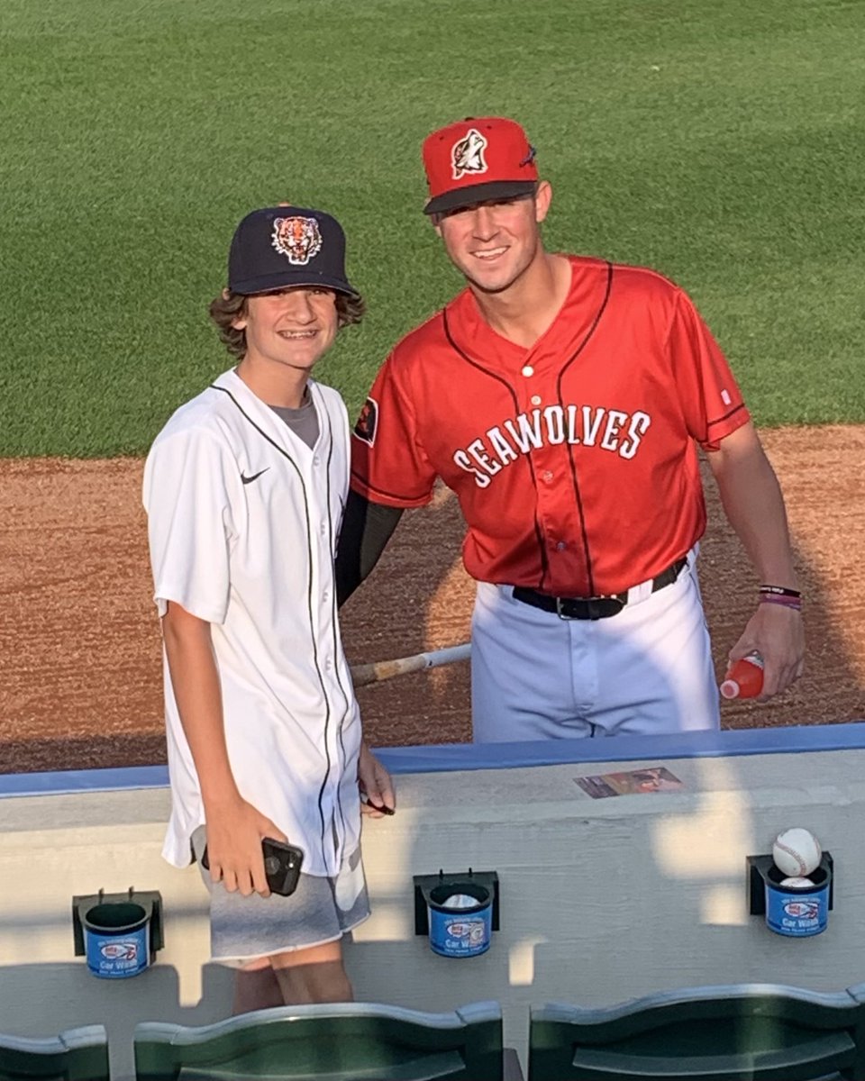 Scheck48's tweet photo. @erie_seawolves great night at UC Park. Thank you @Greene21Riley &amp; @spennyt for making this kids night! https://t.co/EzbfDETr5P