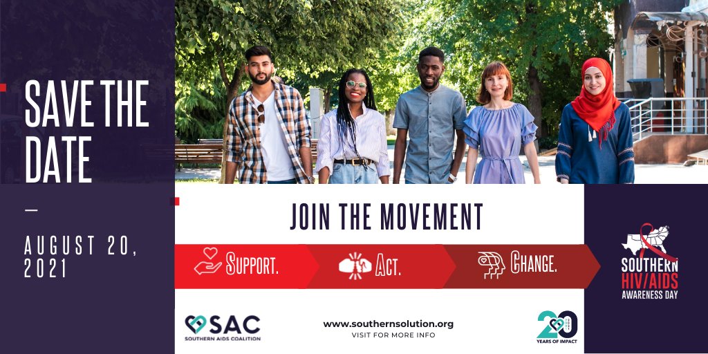 justice4ms's tweet photo. On August 20, we’re celebrating the 3rd Annual Southern HIV/AIDS Awareness Day. On 8/20, join other changemakers in our community to find bold &amp; innovative strategies to reduce disparities. Be a part of the solution: https://t.co/iOya4YJSca
#SupportActChange #SouthernSolution https://t.co/ysXK2PHzpm