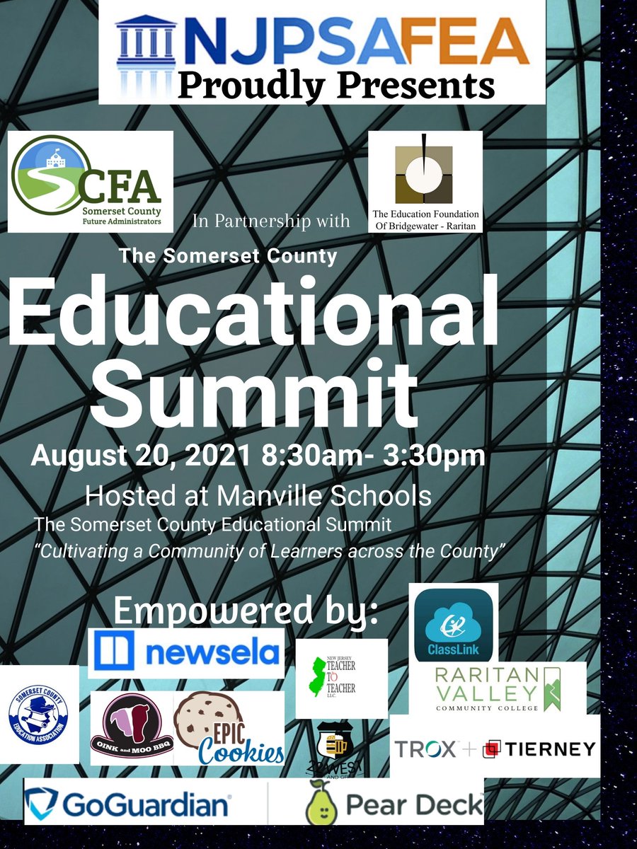 AThomas_FTPS's tweet image. The Somerset County Educational Summit is on August 20th at Manville High School.  We will also be collecting backpacks to support “Tools for Schools&quot; with the United Way. Please check out our website to register. #SCFAEdSummit2021 sites.google.com/.../scfa-educa…...