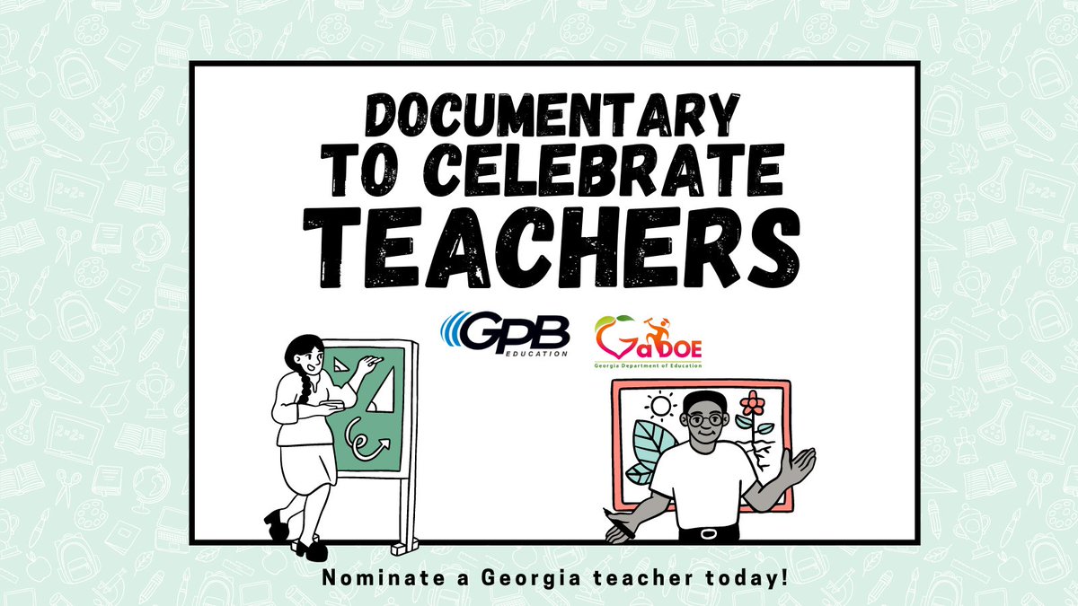 We're teaming up with <a href="/georgiadeptofed/">Georgia Department of Education</a> to produce a documentary about Georgia teachers overcoming challenges from the past school year. If you or someone you know went above and beyond for students, apply to be a part of our show! 
bit.ly/3s7rhmN