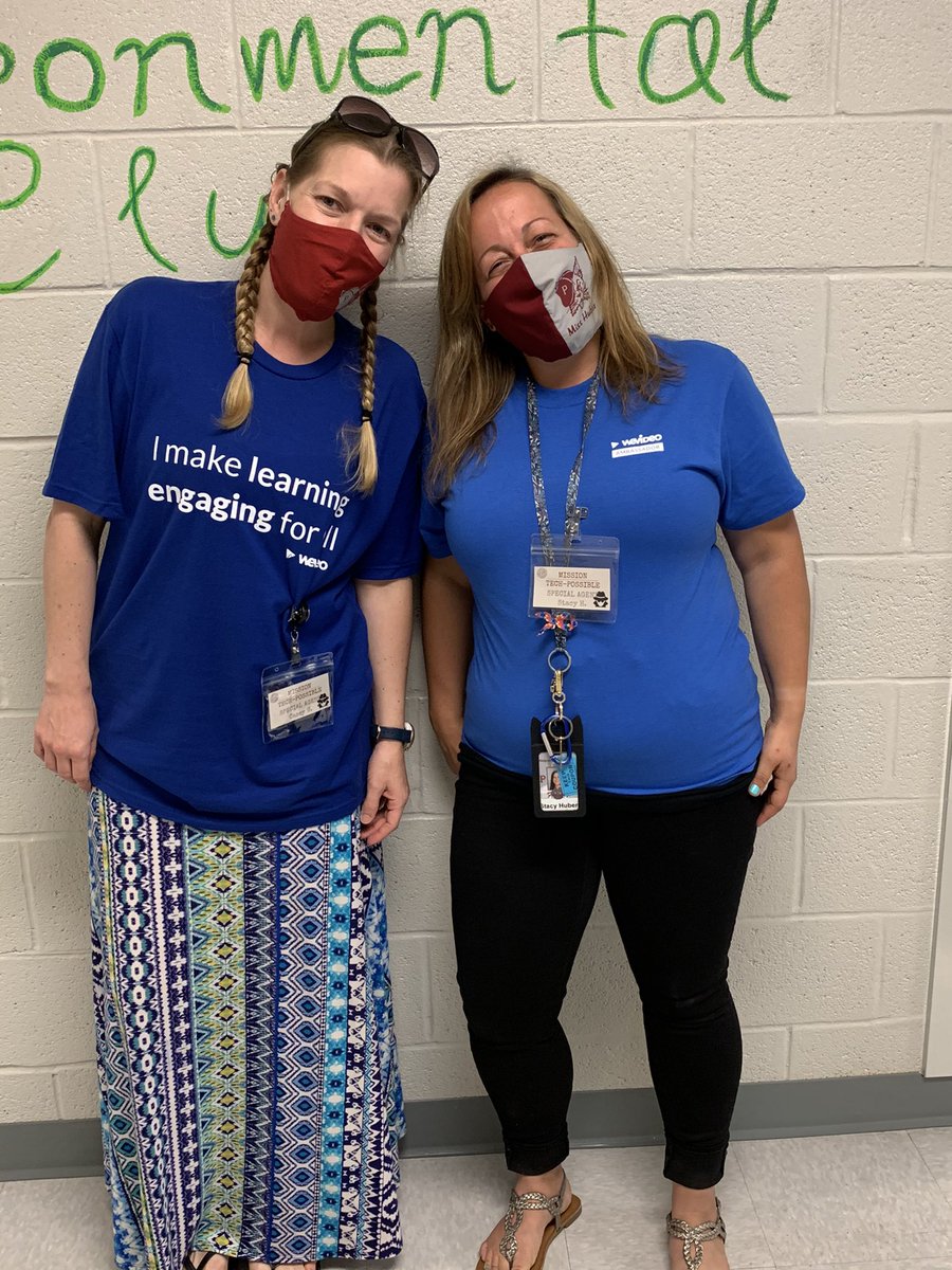 Mrs_Hendershot's tweet photo. @huberstacy6 and @Caseyu111 taught their group all about @WeVideo today. Look at @bronico_tricia using the #GreenScreen! #edtech #missiontechpossible #edtechchat @BronicoJames https://t.co/06R9MLfi4B