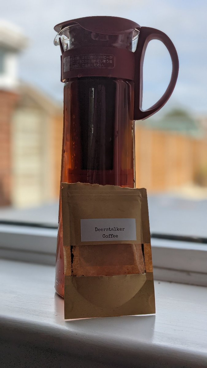 FlikReads's tweet photo. I'm not sure if #SherlockHolmes would be into cold brew, but I enjoyed using the Deerstalker coffee from @abook_andacuppa book box for just that purpose. It was really tasty ☕

#ukbookbox #bookboxuk #bookbox https://t.co/aifXDbNJcf
