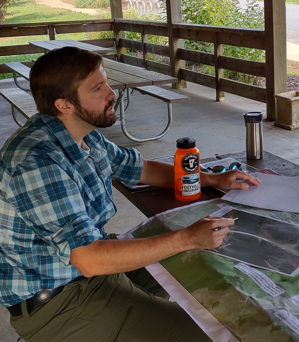 FontaFloraTrail's tweet photo. Last week F3ST President Bob Hunter and Executive Director Beth Heile met with Interim Planning Director Shane Prisby to discuss the progress of the FFST in Burke County. Though, Burke County has the most FFST miles of trail on the ground - we found a few ways to help! https://t.co/jCfffKf9AP