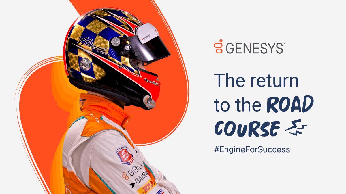 Genesys's tweet photo. The right data fuels amazing customer experiences β and success on the racetrack.β
This week @Hinchtown and @FollowAndretti return to @IMS β armed with more data for the #BigMachineGP π
#EngineForSuccess https://t.co/CznQiBfSjA