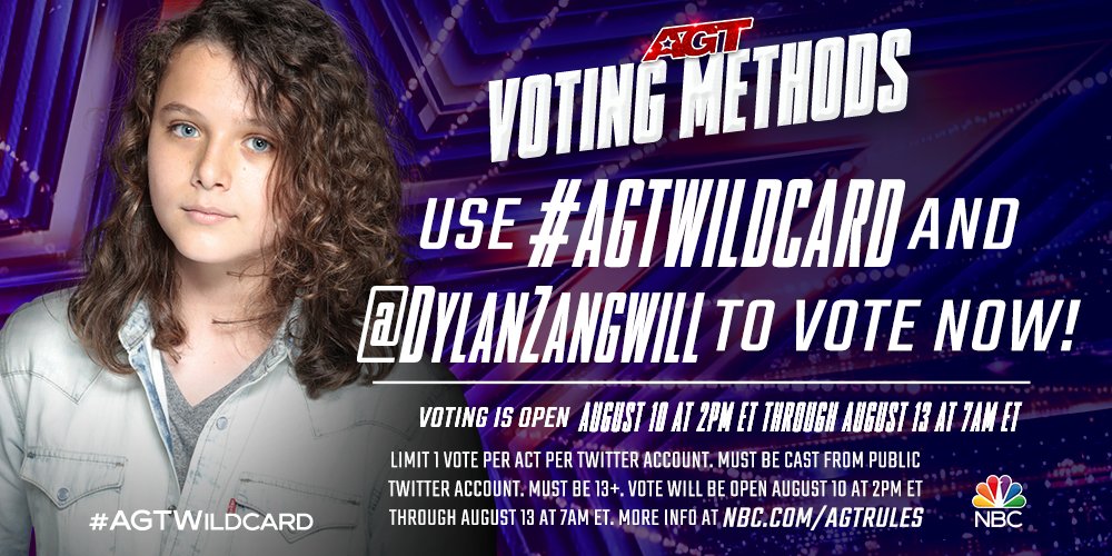 Vote #agtwildcard <a href="/DylanZangwill/">Dylan Zangwill</a> .  This kid deserves this!!!