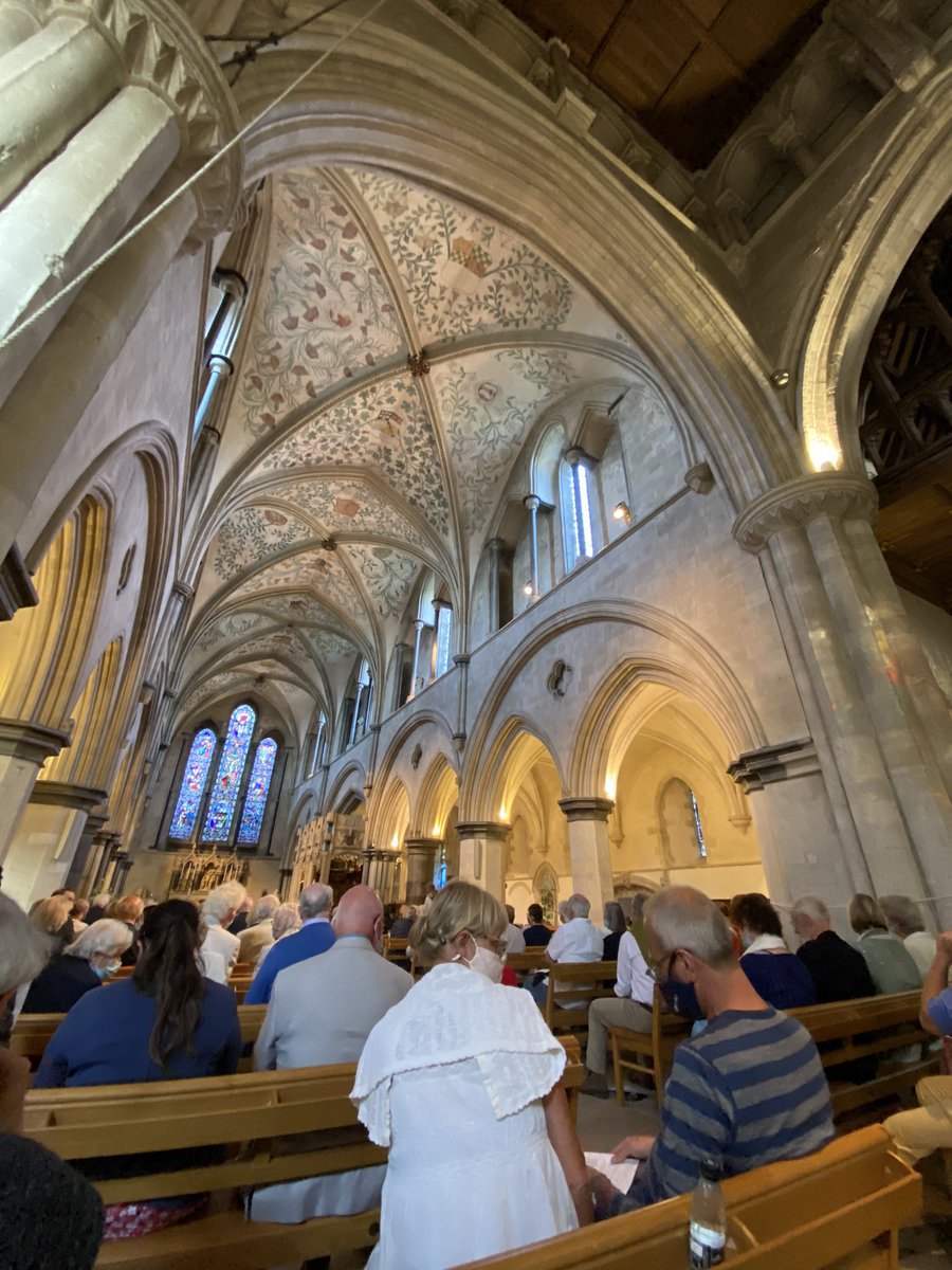 Wonderful evening at Boxgrove Priory surrounded by the sublime sounds of <a href="/TheGesualdoSix/">The Gesualdo Six</a>. Thank you! Very special moment as the Vicar announced that this was the first live concert at Boxgrove since the onset of the pandemic, and the audience erupted with applause. Says it all!