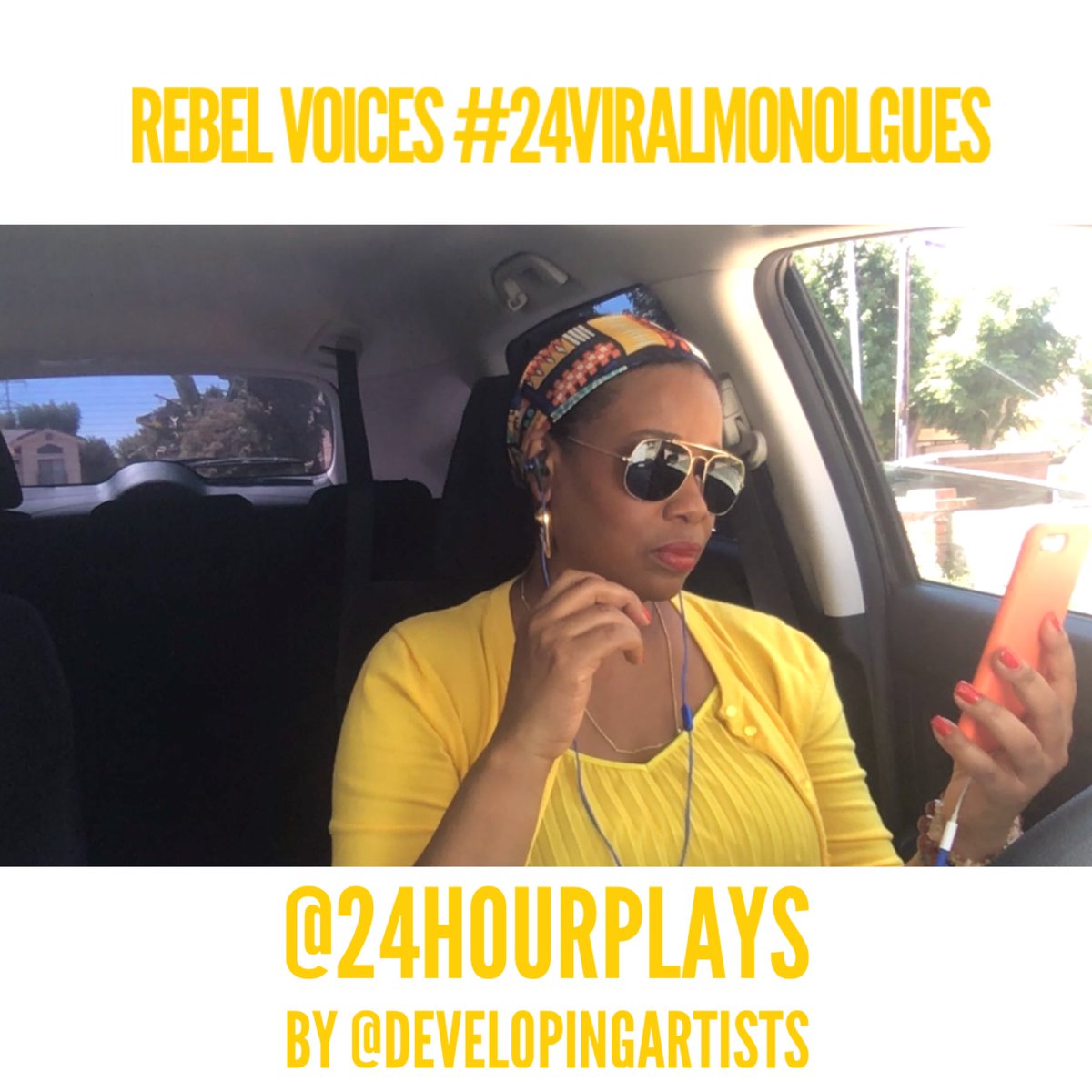 I am so thrilled to support @developingartists in the REBEL VERSES edition of #24viralmonologues with @24hourplays. #motherhood #newmonologues every 15 minutes starting at 6PM.