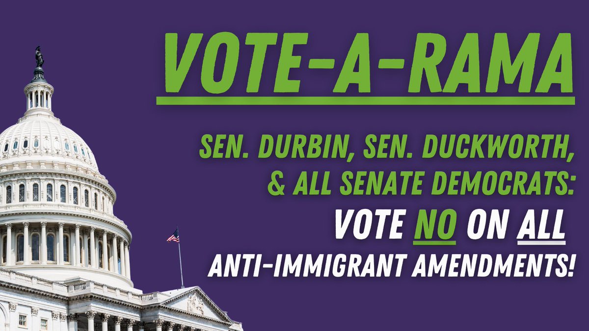 IL Immigrant Rights (@icirr) on Twitter photo This is our moment to win a pathway to citizenship for DACA & TPS holders, essential workers, and farmworkers! <a href="/SenatorDurbin/">Senator Dick Durbin</a> & <a href="/SenDuckworth/">Tammy Duckworth</a>: immigrants in IL need you to vote NO on ALL anti-immigrant amendments during vote-a-rama! #WeAreHome #Citizenship4All This is our moment to win a pathway to citizenship for DACA & TPS holders, essential workers, and farmworkers! <a href="/SenatorDurbin/">Senator Dick Durbin</a> & <a href="/SenDuckworth/">Tammy Duckworth</a>: immigrants in IL need you to vote NO on ALL anti-immigrant amendments during vote-a-rama! #WeAreHome #Citizenship4All