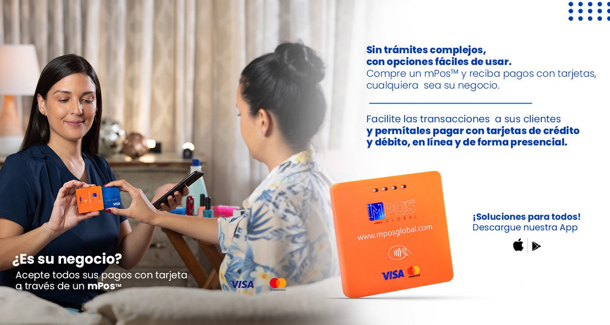 mposlatam's tweet photo. Cualquiera sea su negocio, cobre con tarjeta crédito y/o débito  a través de un mPos. Descargue nuestra App y acceda a más información: https://t.co/a1zx174g7t                                                                #mposlatam #mpos #pagosmoviles #pagosenlinea #linkdepago https://t.co/9v6S3O8a1j