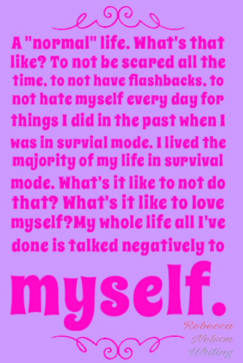 RebeccasJournal's tweet photo. Tสษชs is ๐๐ฎ๐ค๐ค #bpd #borderlinepersonalitydisorderawareness #bpdwarrior #borderlinediaries #bordelinegirl #cptsd #cpstdawareness #depression #depressionawareness #ocd #add #anxiey #panic #mentalhealth #mentalhealthmatters #trauma #childhoodtrauma https://t.co/QUIzbMMOFv