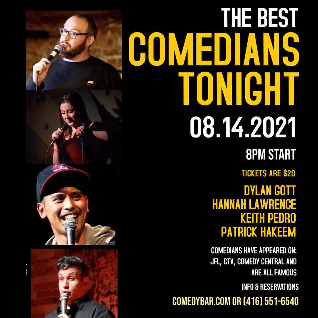 Fatrick Hakeem is on the show now. Please come still

comedybar.ca/show.php?Event…