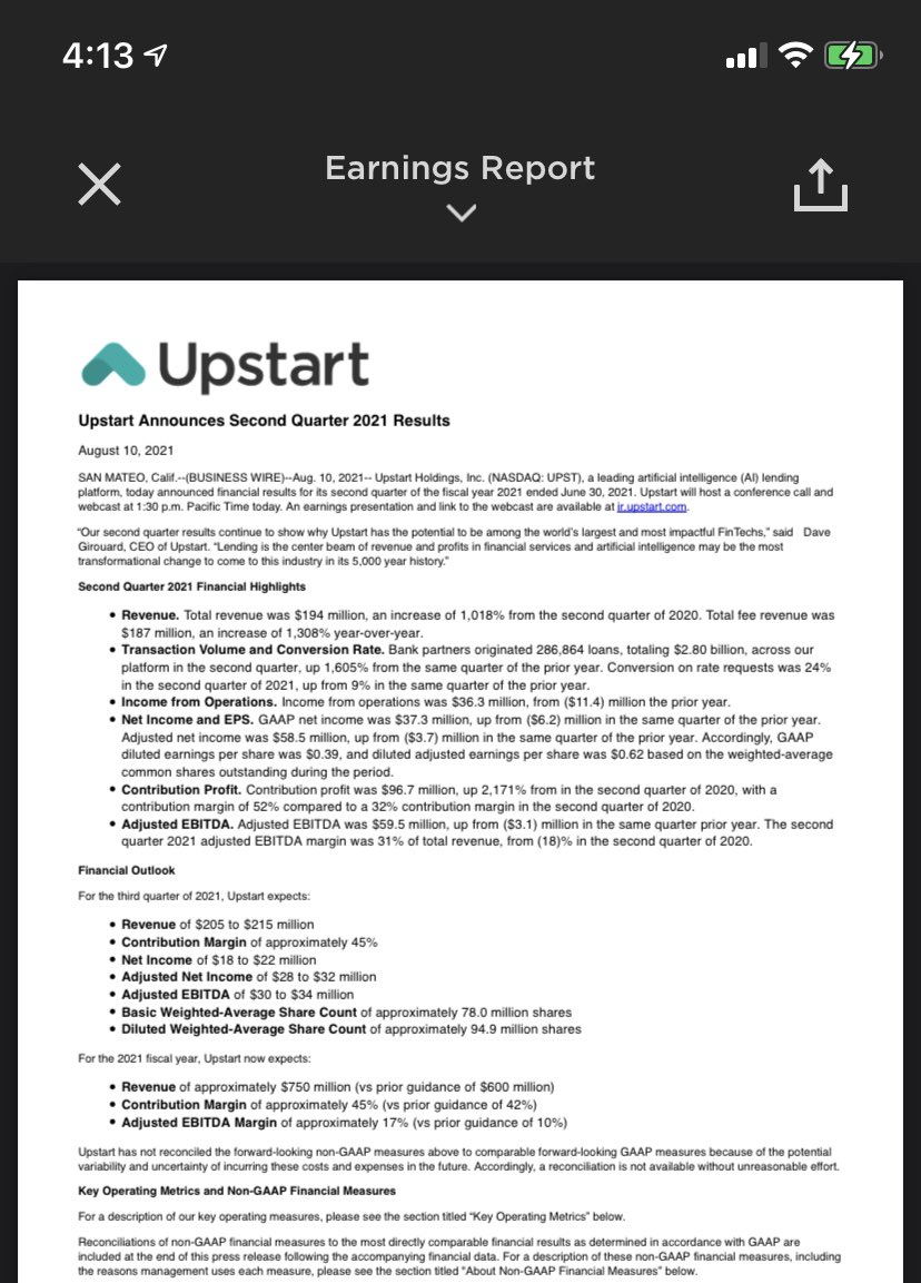 Tryangleinv's tweet image. $UPST 💣☄️🔥