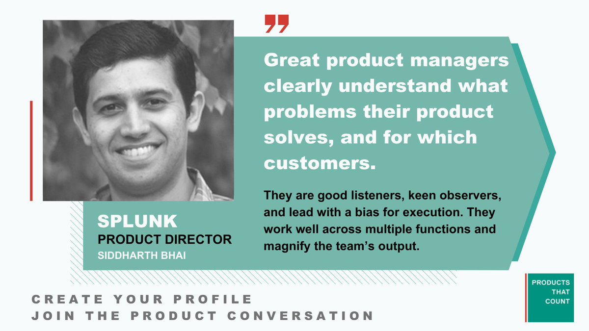 ProductsCount's tweet image. 👉  bit.ly/3vESOvV 👈 Listen, Execute, Iterate. Repeat. Create your product management profile at @ProductsCount and join @splunk  Product Director, @siddharthbhai, in shaping the product conversation. #productleader #productmanagement #technetwork