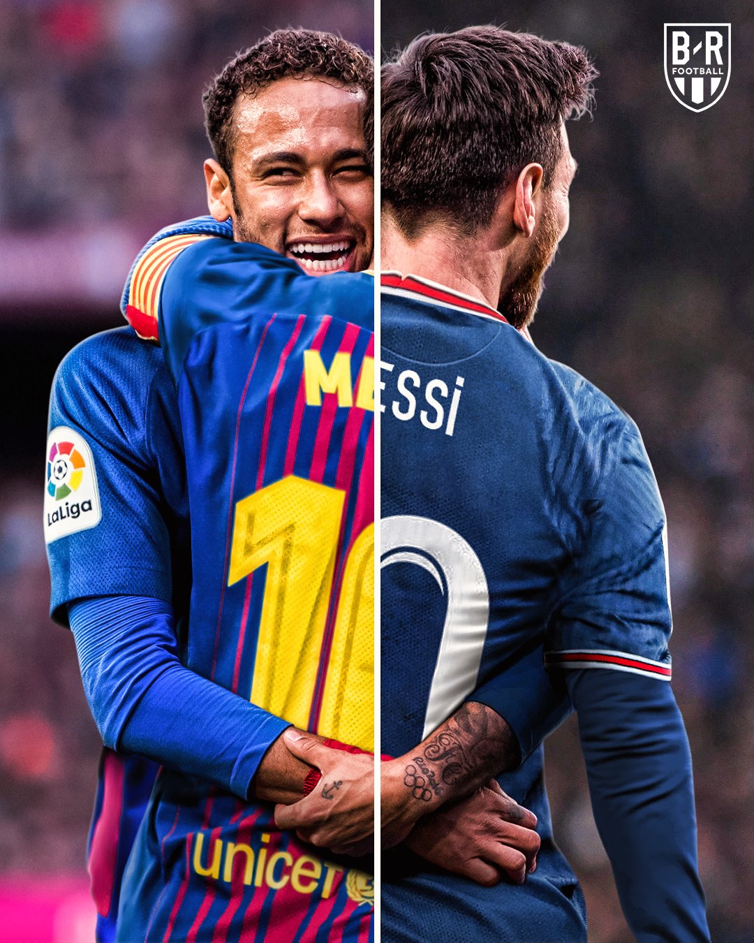 Messi And Neymar In B