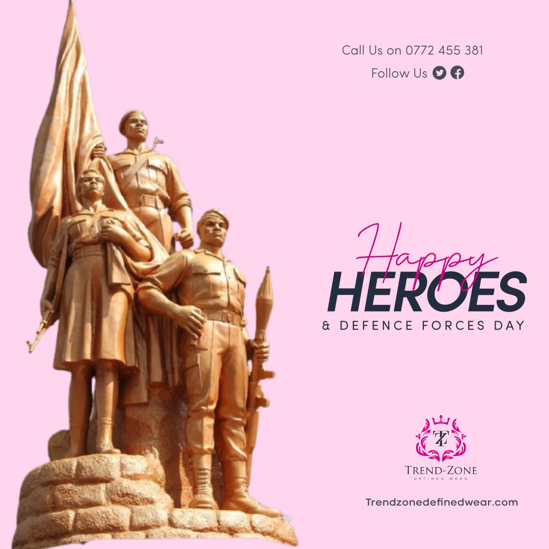 trendzonewear's tweet photo. Happy Heroes and Defence forces zimbabwe, lets enjoy the liberty keeping safe.
#trendzonedesignerwear App\call +263772455381
#awardwinningfashionhouse
#ownyourlook https://t.co/AAt4PoNRD5