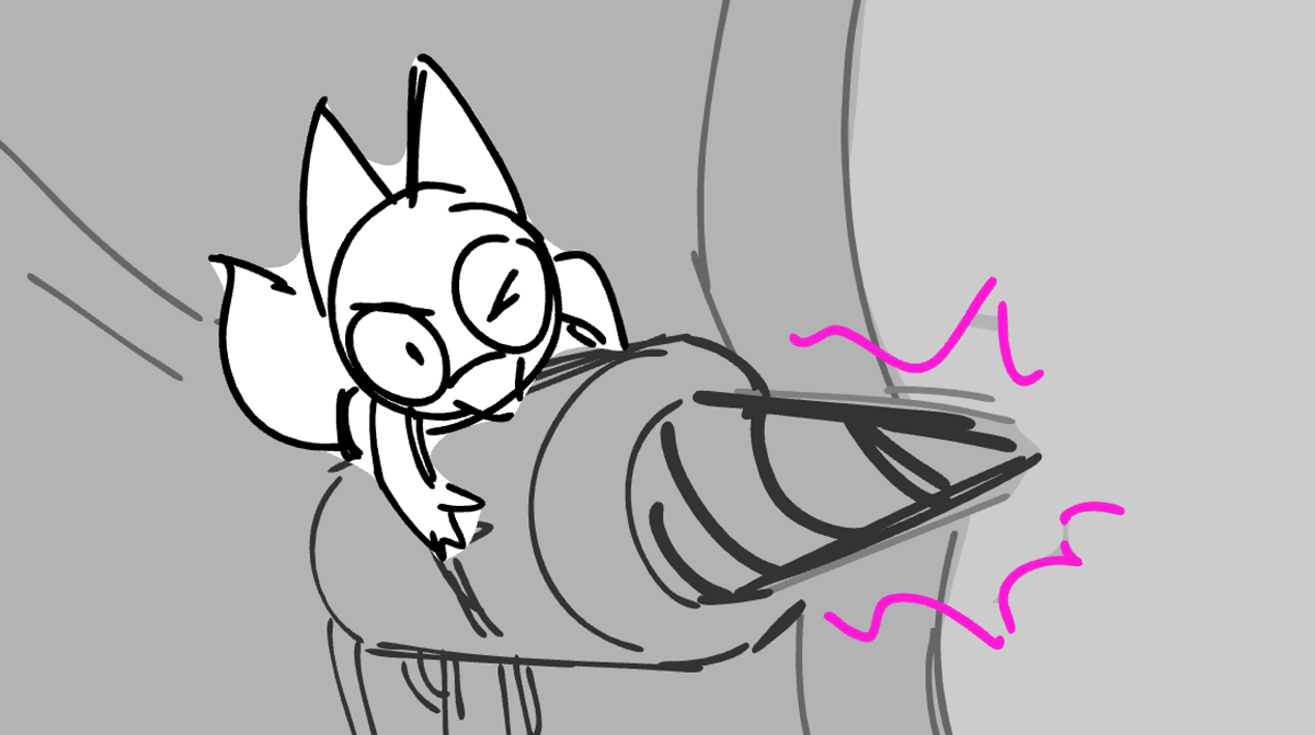 Some rough boards from Eclipse Lake! (Clean ups were done by the rest of our awesome team. This was also our first full episode during WFH and I remember my lovely director Bridget helped out with a lot of these scenes.) (1/3)