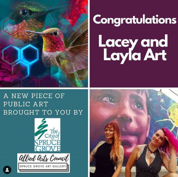 Spruce Grove Library (@sg_library) on Twitter photo The mural is complete! Go check it out at the Cumbria Centre.
Congratulations laceyandlaylaart.com They have been selected to bring their piece “A Charm” to life!!
Follow <a href="/alliedartssg/">Allied Arts Council</a> for more exciting details about the art community in Spruce Grove. The mural is complete! Go check it out at the Cumbria Centre.
Congratulations laceyandlaylaart.com They have been selected to bring their piece “A Charm” to life!!
Follow <a href="/alliedartssg/">Allied Arts Council</a> for more exciting details about the art community in Spruce Grove.