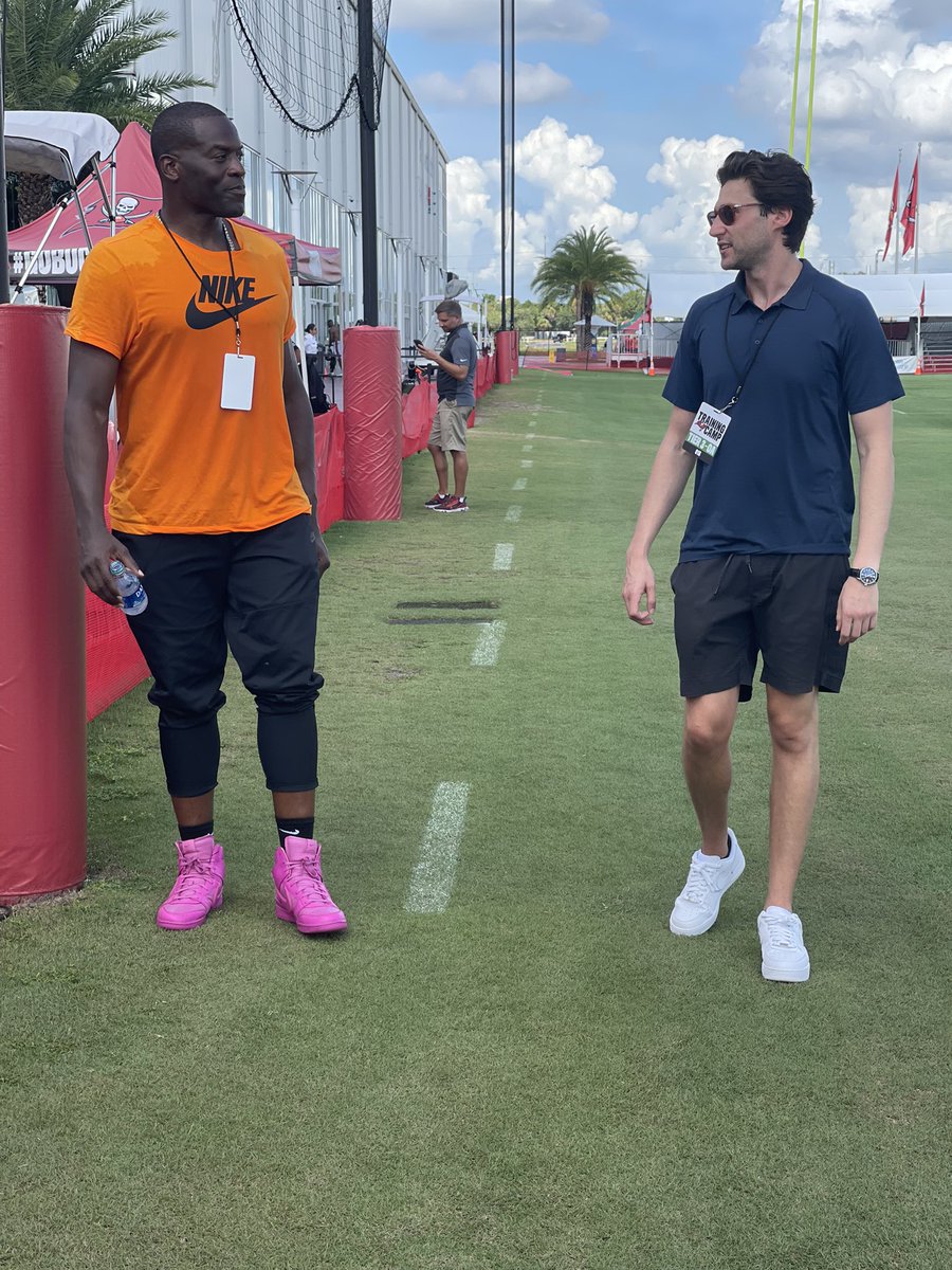 Great day at <a href="/Buccaneers/">Tampa Bay Buccaneers</a> camp <a href="/simeon_rice/">Simeon Rice</a> #Bucs