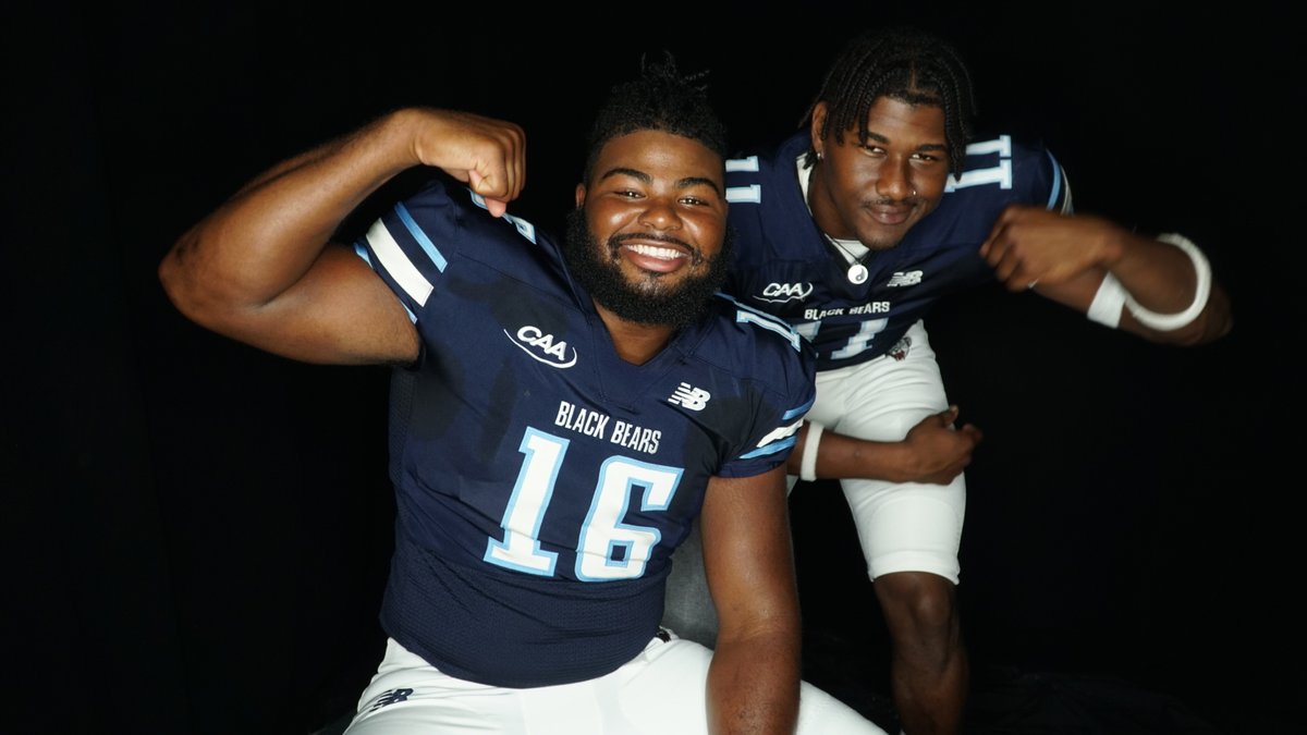 BlackBearsFB's tweet photo. Lights 💡, Camera 📸, Media Day!

#BlackBearNation | #ChampionshipMentality | #CAAFB https://t.co/4SCpF8bckg