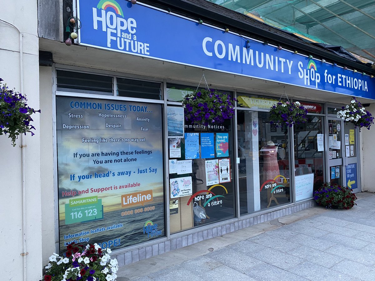 We were delighted to design this great looking window graphic for a local Charity shop in #Randalstown as they continue to support local mental health charities 👏
