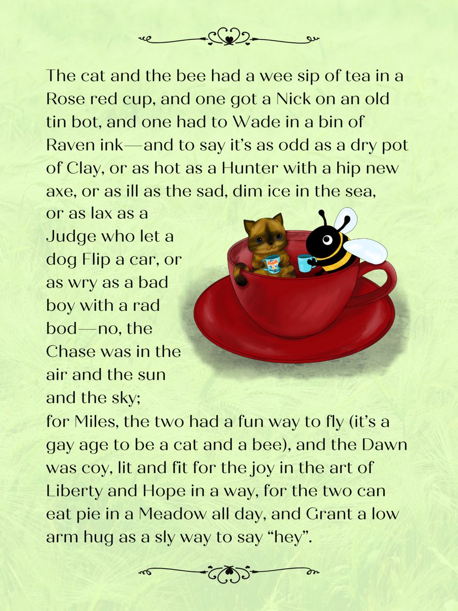 WhatItsCome2's tweet photo. The longest possible sentence you can create using only words that are also common English names and words that are 3 letters or less like, βandβ and βbutβ.
#GISH #Item151 #poem
Written with @Bajada23
Illustration by Jay Irtingkauf
@GISH @GISHBeeline https://t.co/6KP0TK5w6T