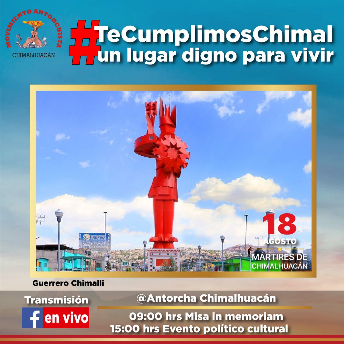 gasara21's tweet photo. #TeCumplimosChimal 18 años de cambio a nuestro municipio https://t.co/hhLlLfL9Vj