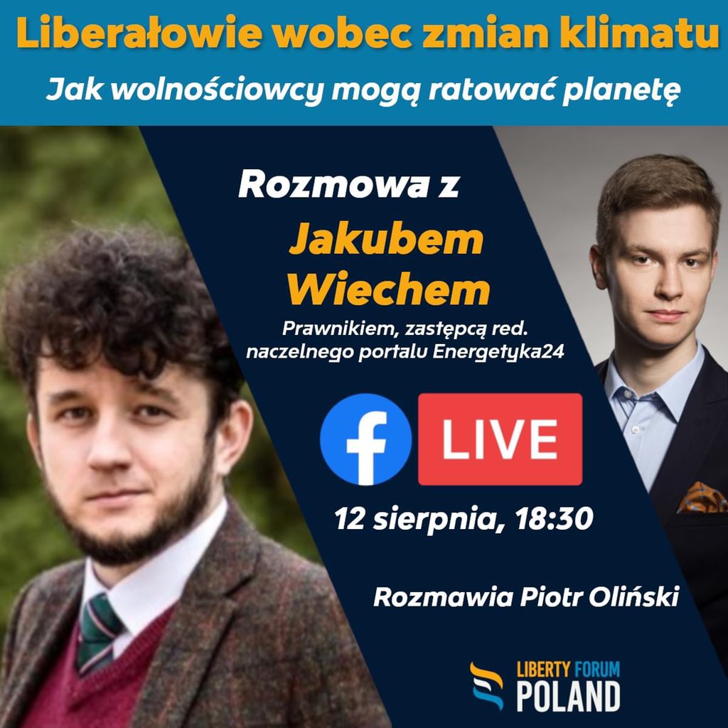 jakubwiech's tweet photo. Zapraszam i ja! @LibertyForumPL https://t.co/KMCVfpmgdm