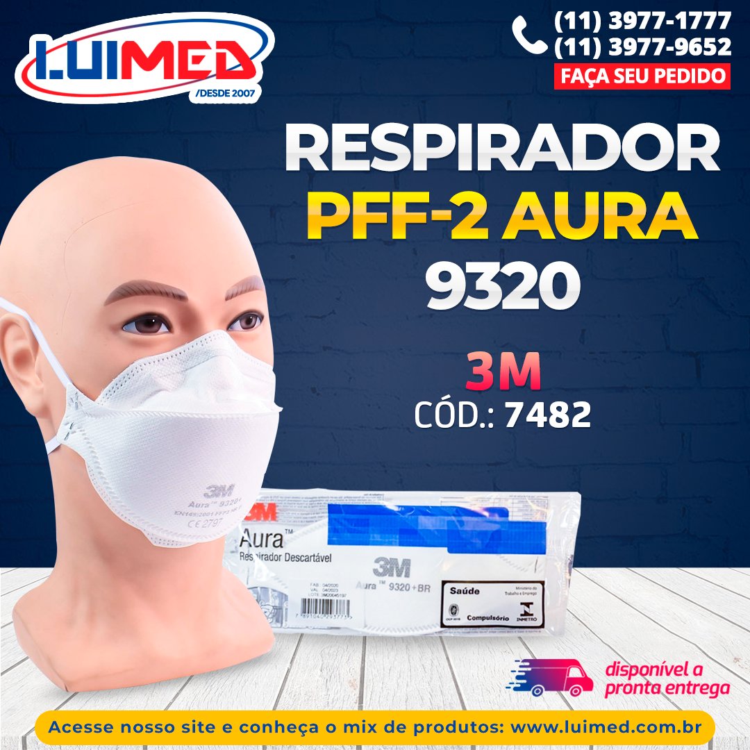 LuimedDH's tweet photo. Proteção Respiratória AURA 9320 - 3M
.
.
Faça seu pedido:
📞(11) 3977-1777
📨vendas@luimed.com.br
.
.
#luimed @3mbrasil #3m #3mdobrasil #enfermagem #enfermeira #enfermeiro #enfermeiras #farmacia #farmacias #drogarias #hospitalar #clinicas #homcare https://t.co/kptj8BKCbn
