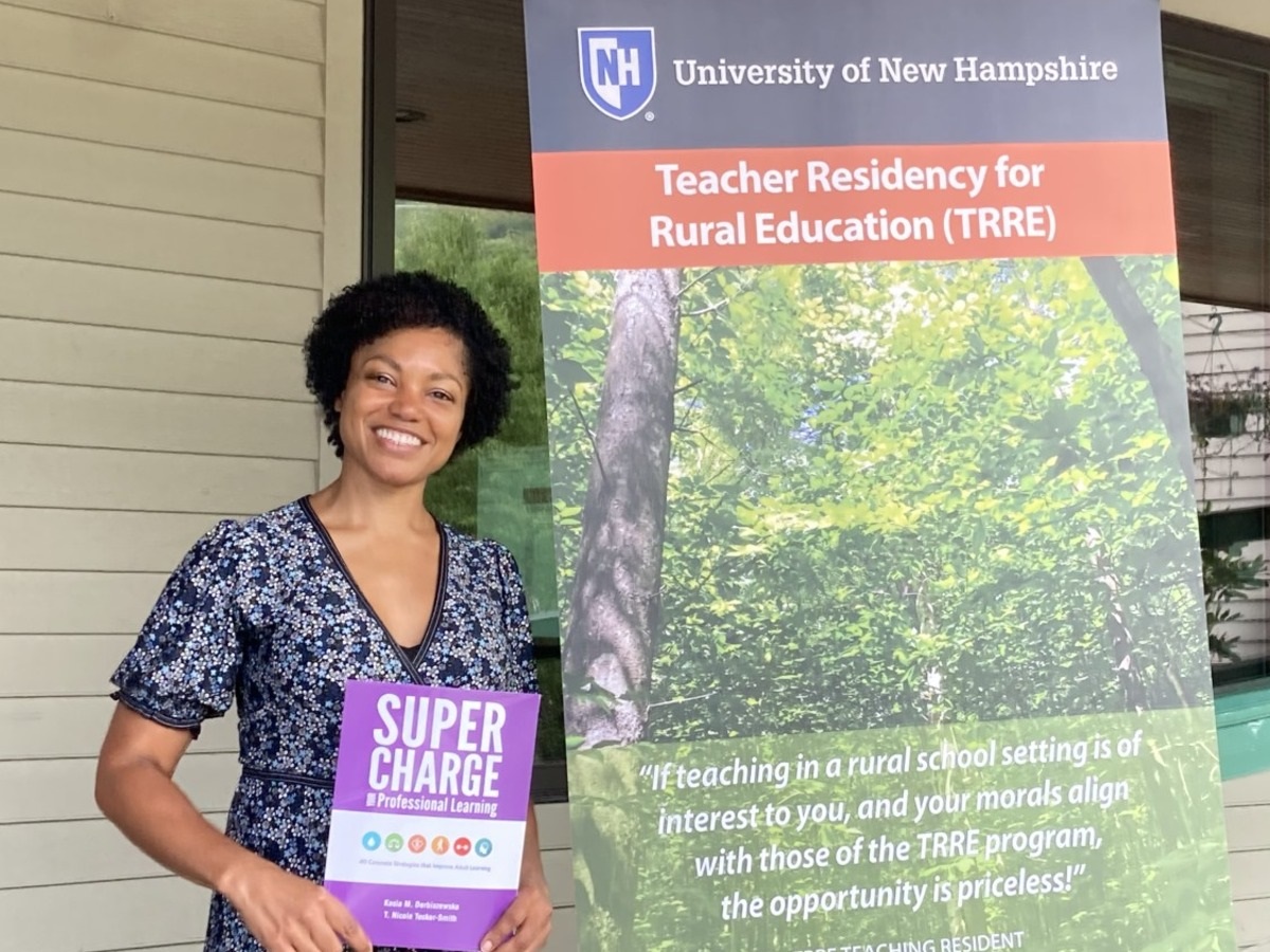 UNH TRRE continues its work with school partners to connect non-punitive discipline and practice with Universal Design for Learning and equity. <a href="/MsTuckerSmith/">Nicole Tucker-Smith</a> from Lessoncast Inc. presented a proactive approach to reduce barriers in education and embrace learner variability.