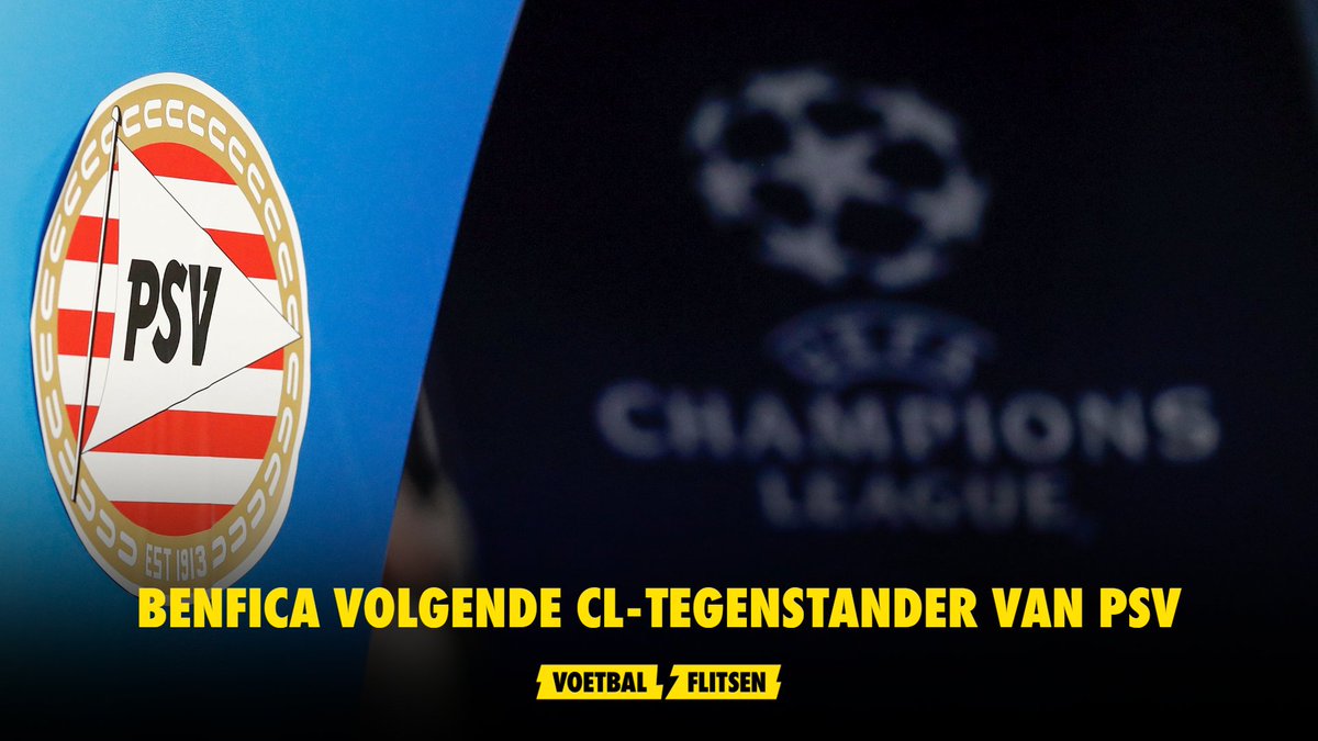 FCVideoNED's tweet photo. Benfica volgende CL-tegenstander van PSV
#PSV #MIDPSV https://t.co/gn9VsHtBWH https://t.co/99MCgTGOYR