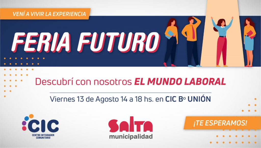 MuniSaltaok's tweet photo. Te invitamos a una nueva edición de Feria Futuro‼️
👉🏼 Queremos fortalecer tus capacidades y brindarte herramientas claves para tu inicio en el mundo laboral. https://t.co/eyCA0902hy
