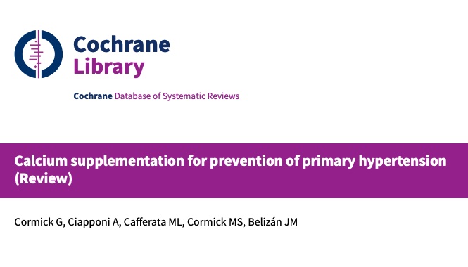 CochraneHTN's tweet photo. Increased #calcium reduced "both systolic and diastolic blood pressure in normotensive people" 

Our new @CochraneLibrary systematic review looks at evidence from 18 trials involving 3140 participants
👉🏼https://t.co/igxmQJphXY

#hypertension #HTN #highbloodpressure #supplements https://t.co/EHaOwH30eZ