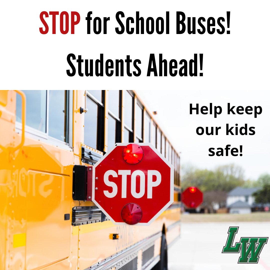 Lake Worth Community: Tomorrow is LWISD's first day of school. Please keep your eyes on the road and watch out for our students. Watch out for buses with flashing lights, and be mindful of school zones around our campuses. Thanks for keeping our kids safe! #WorthIt