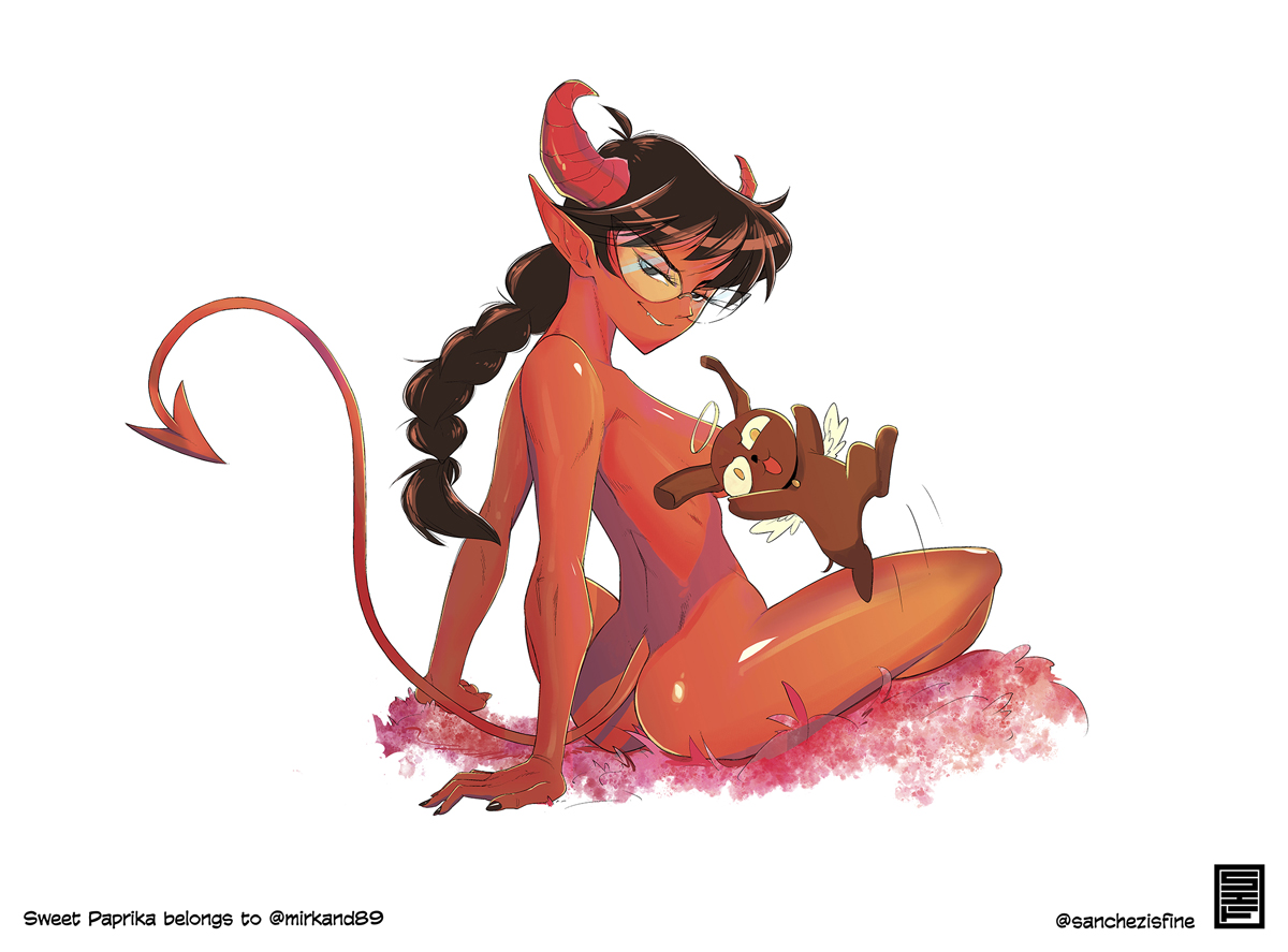 Mirka Andolfo's Sweet Paprika. It's a #dtiys thing. I like the character. She's funn. #drawthisinyourstyle #sweetpaprika