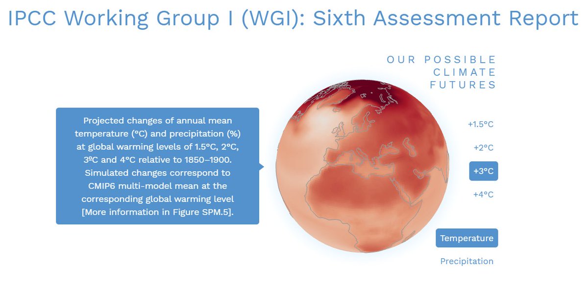 mrtn_rck's tweet image. A new and exciting output of the #IPCC report is the #InteractiveAtlas for exploring Climate Futures! 👇🌍🔥🌊
A novel tool for flexible spatial and temporal analyses of  observed and projected climate change information, including regional synthesis for Climatic Impact-Drivers.