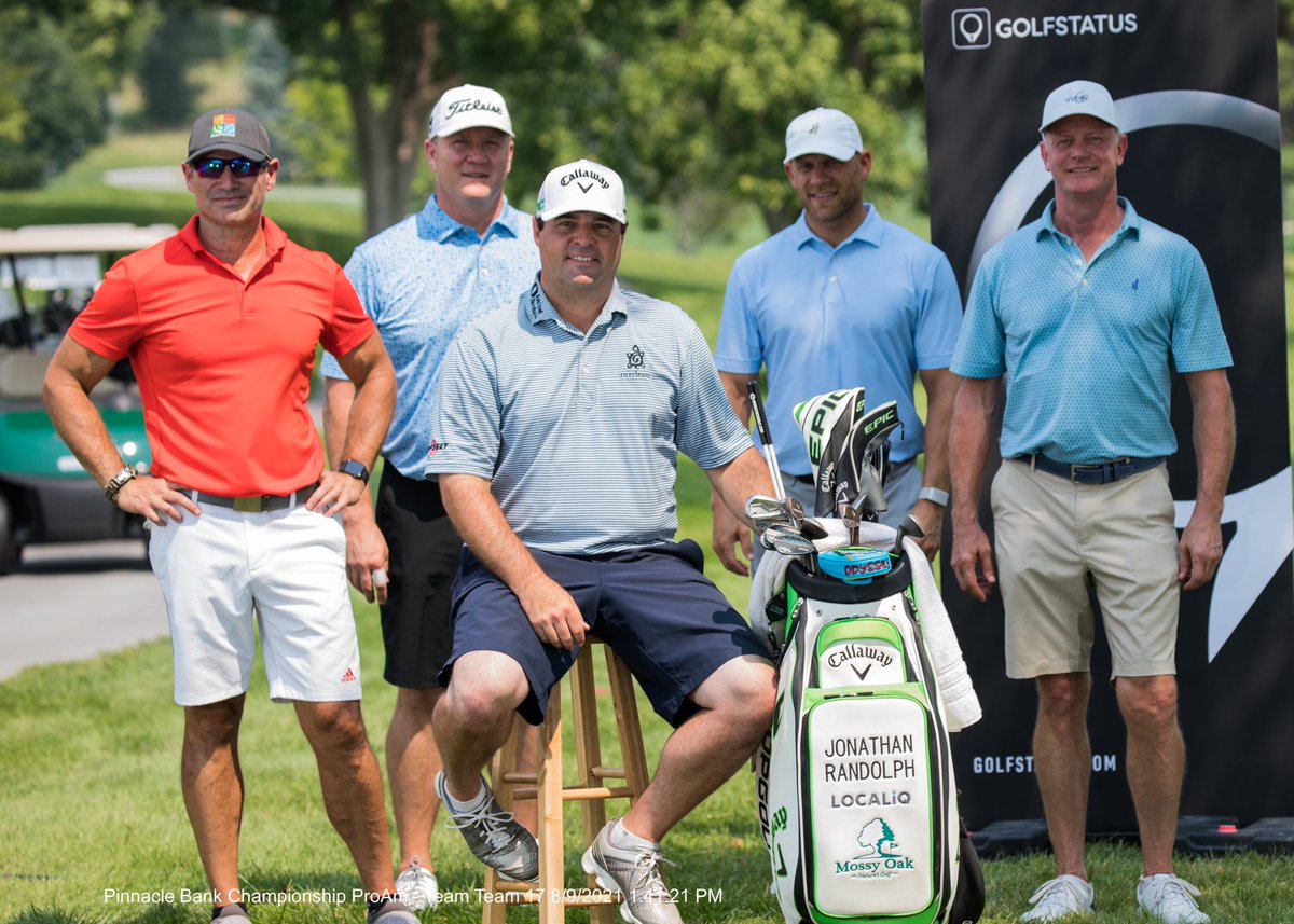Second place goes to Darland Construction Co./CBRE's Brian Diedrichsen, Bennett Ginsberg, Duke Matz, and Levi Scheppers with pro Jonathan Randolph. (-17)