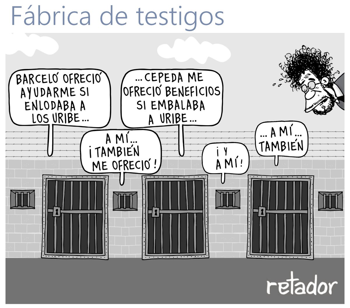 La <a href="/FiscaliaCol/">Fiscalía Colombia</a> ha compulsado copias a la <a href="/CorteSupremaJ/">Corte Suprema de Justicia</a> (cómplice de Cepeda), para que le abran investigación al congresista de las FARC por delitos contra la administración de Justicia.Por comprar falsos testigos seguramente no le va a pasar nada aquí, esperemos que en USA, sí.