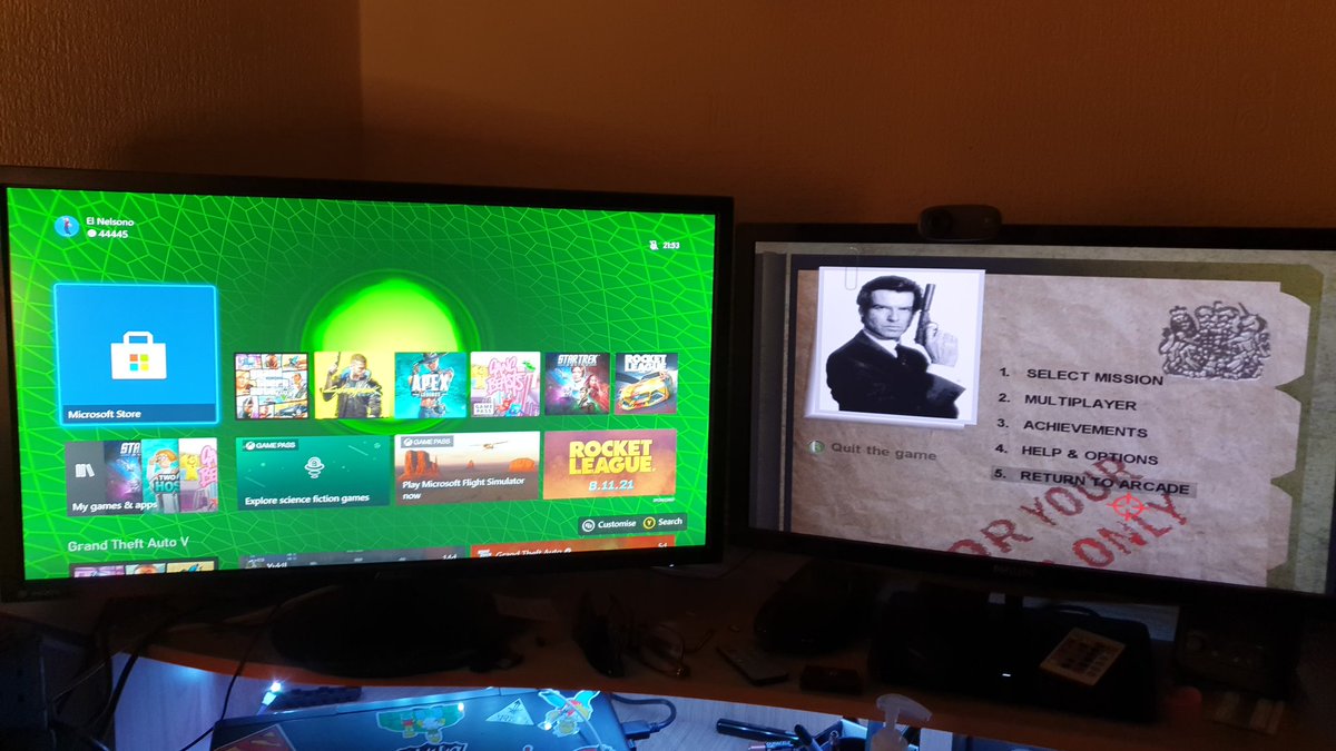 JustGeekUK's tweet photo. One of those kinda gaming nights. 
#xbox #xboxseriess #xboxseriesx #xboxgamepass #xboxone #xboxonex #goldeneye64 #goldeneye #goldeneye #N64 #Nintendo64 #retro #retrogaming #game #games #gamer #gamers #gaming #gamingmemes #gamingmeme #videogaming #videogamers https://t.co/Anep43lcMy