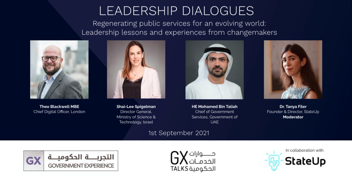 StateUp (@stateuphq) on Twitter photo How can new digital citizen services help us confront global challenges?
ð Join us 01/09 for a #GXTalks event with HE Mohamed Bin Taliah, <a href="/LDN_CDO/">Chief Digital Officer for London</a>, <a href="/Shaileess/">Shai-lee Spigelman</a>, & <a href="/TanyaFiler/">Tanya Filer</a> to discuss the regeneration of public services in the digital world.
Register: StateUpGXTalks.eventbrite.co.uk How can new digital citizen services help us confront global challenges?
ð Join us 01/09 for a #GXTalks event with HE Mohamed Bin Taliah, <a href="/LDN_CDO/">Chief Digital Officer for London</a>, <a href="/Shaileess/">Shai-lee Spigelman</a>, & <a href="/TanyaFiler/">Tanya Filer</a> to discuss the regeneration of public services in the digital world.
Register: StateUpGXTalks.eventbrite.co.uk