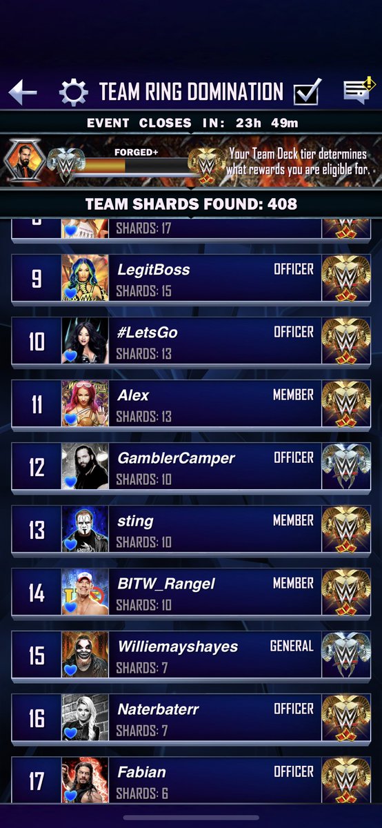 KelanSc's tweet photo. trd performance!! #WWESuperCard https://t.co/a4rOfH7lci