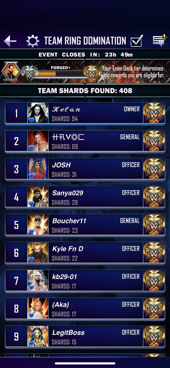 KelanSc's tweet photo. trd performance!! #WWESuperCard https://t.co/a4rOfH7lci