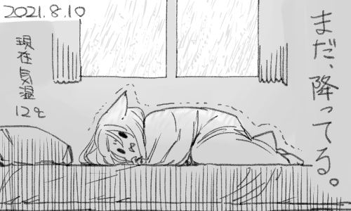 一昨日まで夏だったので備えなどなかったです 