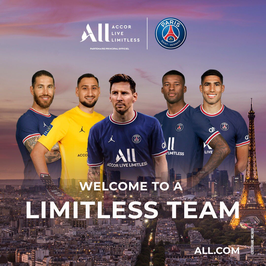 ⚽ Welcome to our Limitless team. #ALLtogether #PSGxMessi