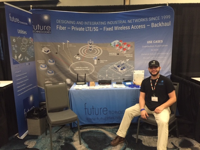 John McCullars is all set up at CTCE in Myrtle Beach! Stop by booth 47

#Utilities # #FTIoTinaBox #Fiber #PrivateCellular #Backhaul #POTSinaBox
