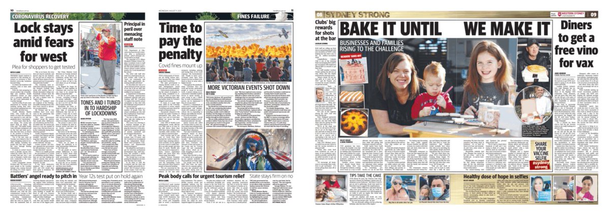 slpng_giants_oz's tweet photo. Murdoch delivers an apocalyptic vision for VIC - while NSW is sprinkled in fairy dust

VICTORIA: A fake inferno, lagging in vax rates, shot down, locked up, Dan Andrews cartoon

NSW: Hope for Christmas, baking, wine, "hope" selfies. rewards, Extinction Rebellion cartoon.

#Auspol https://t.co/eDKKlR4kRn