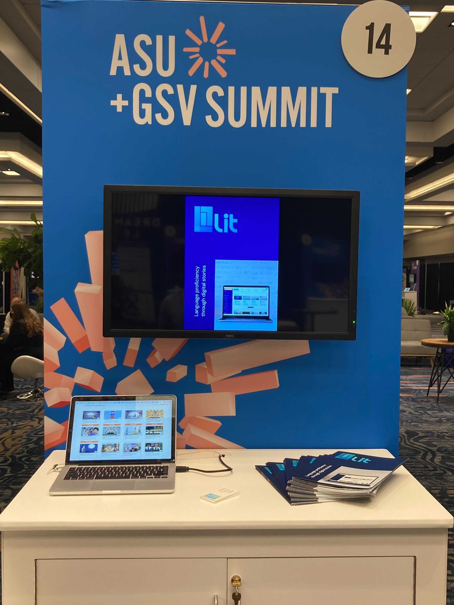 lit_learning's tweet photo. Day 2 at the ASU+GSV Summit! 

Check out our booth ⬇️ https://t.co/nUZIe3dv24