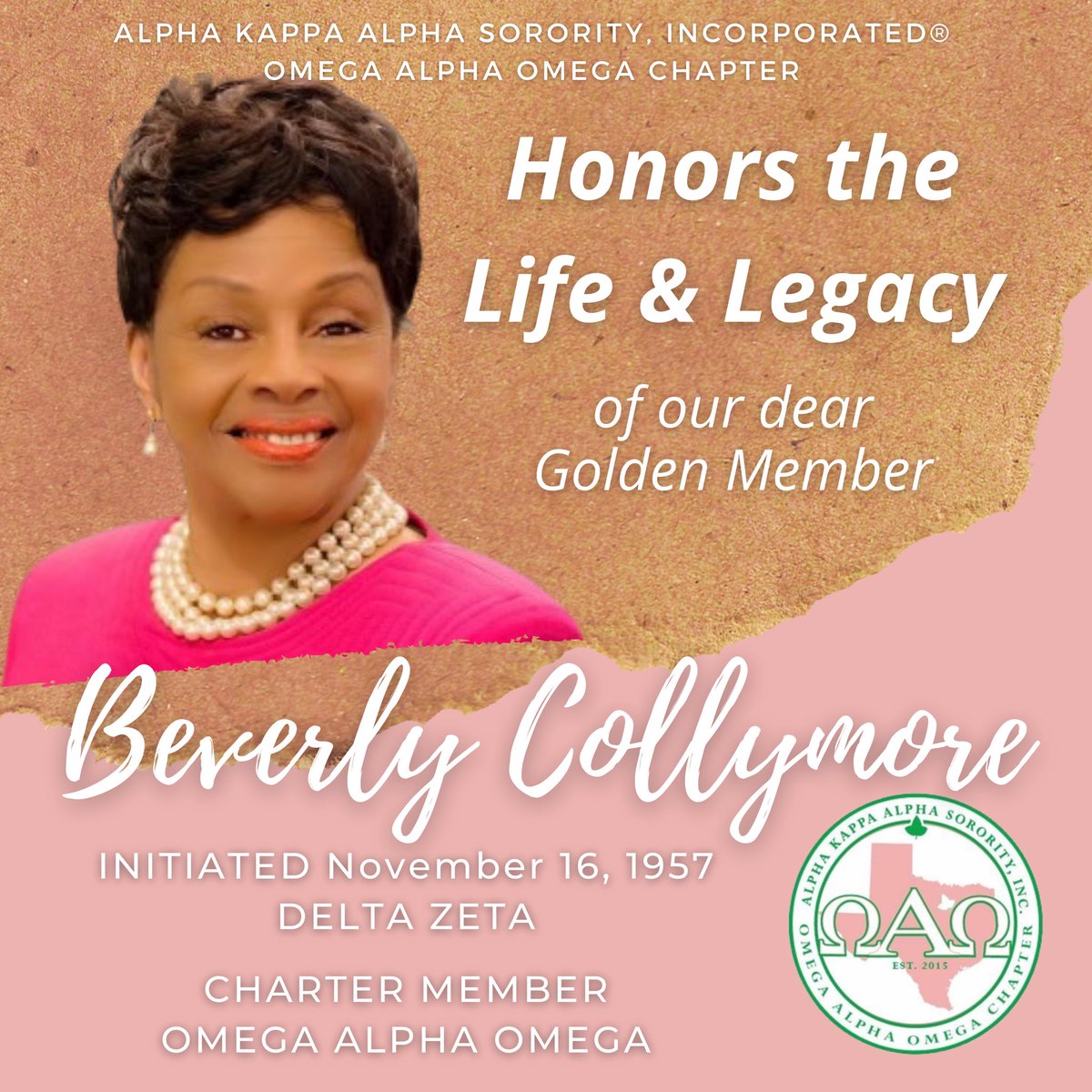 evadcoleman's tweet photo. The MOST #Elegant, #Classy and on fire for #AKA1908 #Golden #OmegaAlphaOmega #Soror I aspire to be like is now an #IvyBeyondTheWall. My heart hurts so tremendously. I will truly miss the #Lovely #BeverlyCollymore. Rest well dear Angel. 🙏🏽🙏🏽🙏🏽 #IMessenger #TexasMetroNews https://t.co/zMjtE3oRDS