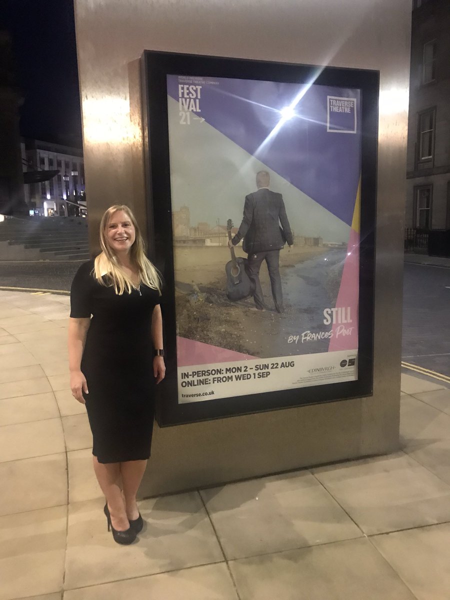 A brilliant press night for “Still” by @FrancesPoet to reopen <a href="/traversetheatre/">Traverse Theatre</a> after many months! Heart-breaking and hilarious in equal measure. Grab a ticket while you can!