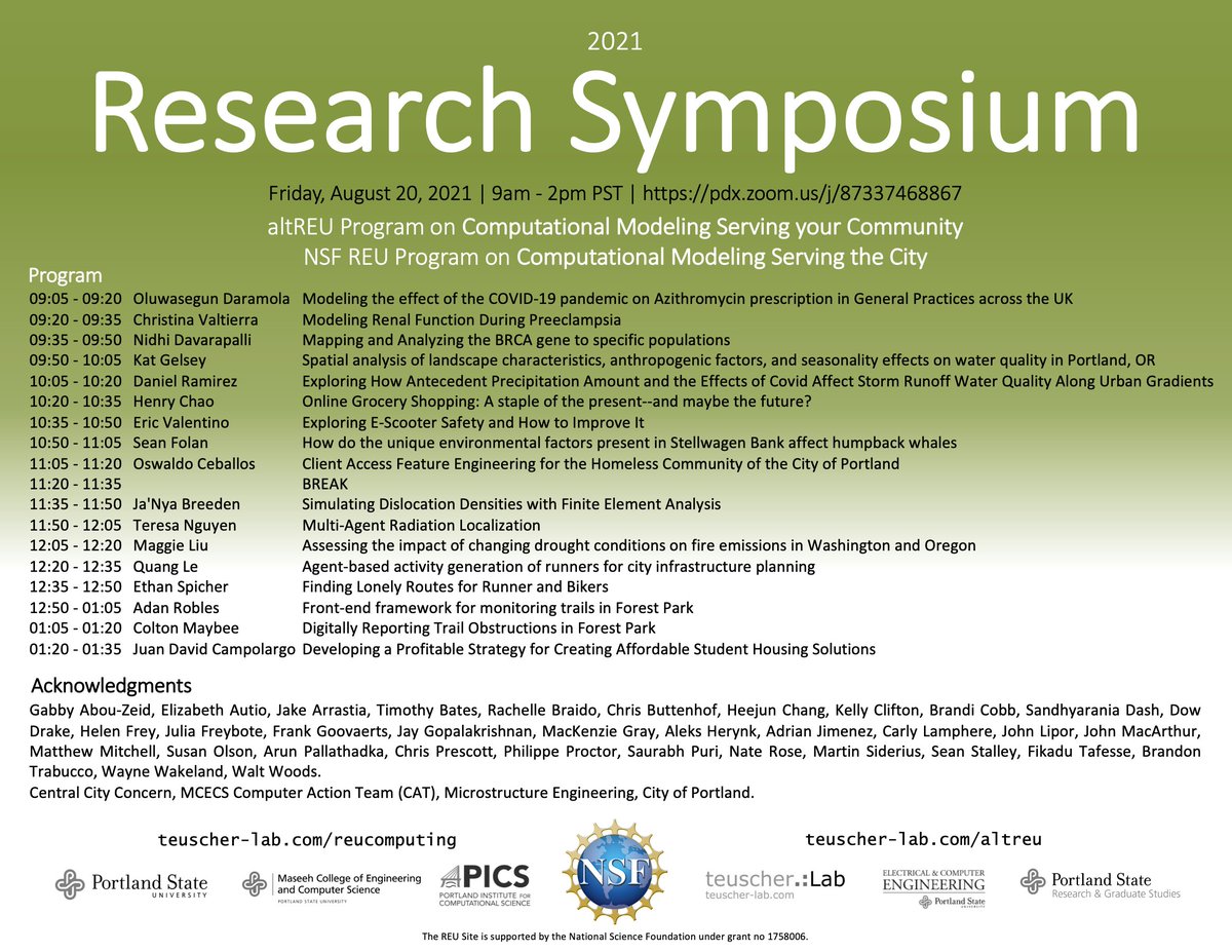 alt_reu's tweet photo. Final symposium, Fri, Aug 20, 9am-2pm! https://t.co/cuvzZbnsJo