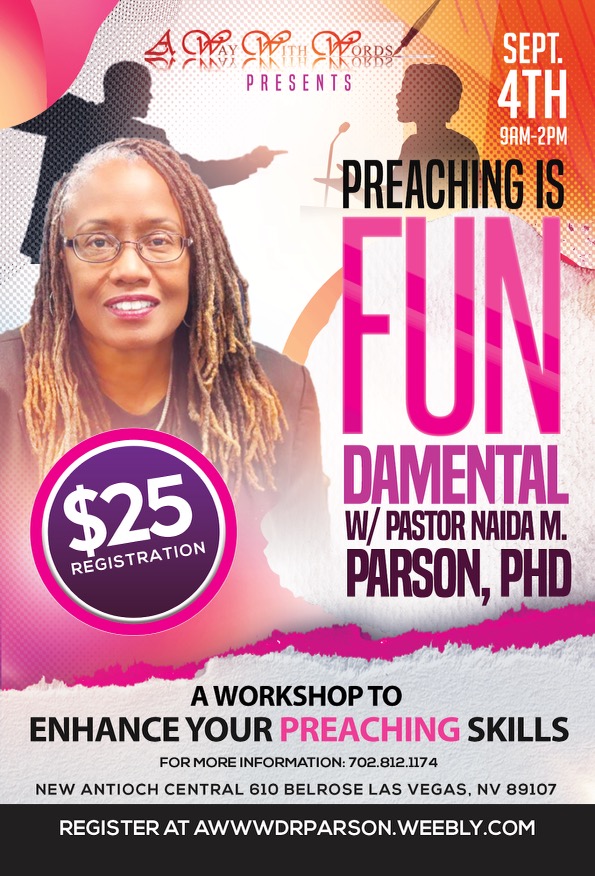 TaraTrass's tweet photo. #PREACHERS-Don't miss this! Yes preaching is Fundamental-faith comes by hearing and hearing by the word. But preaching also brings joy. Preaching is Fun! Join @NaidaMParson as she shares how to enhance your skills and learn that preaching is FUNdamental!!! https://t.co/feiFkqs5NV https://t.co/oWZDzI7dbm